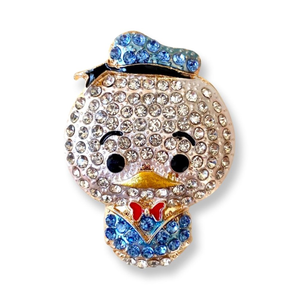 Rhinestone Donald Duck phone charm